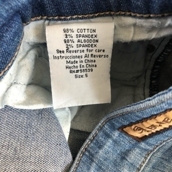 STS BLUE Denim cutoff shorts Junior Size 5 - Picture 10 of 10